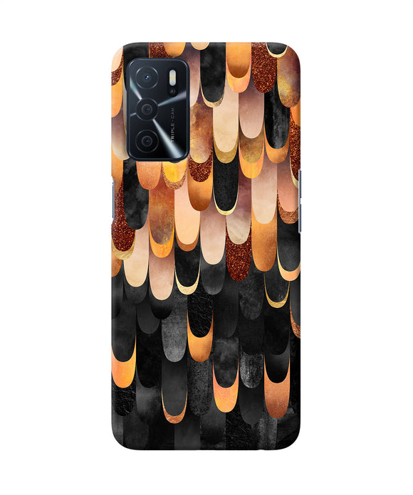 Abstract wooden rug Oppo A16 Back Cover