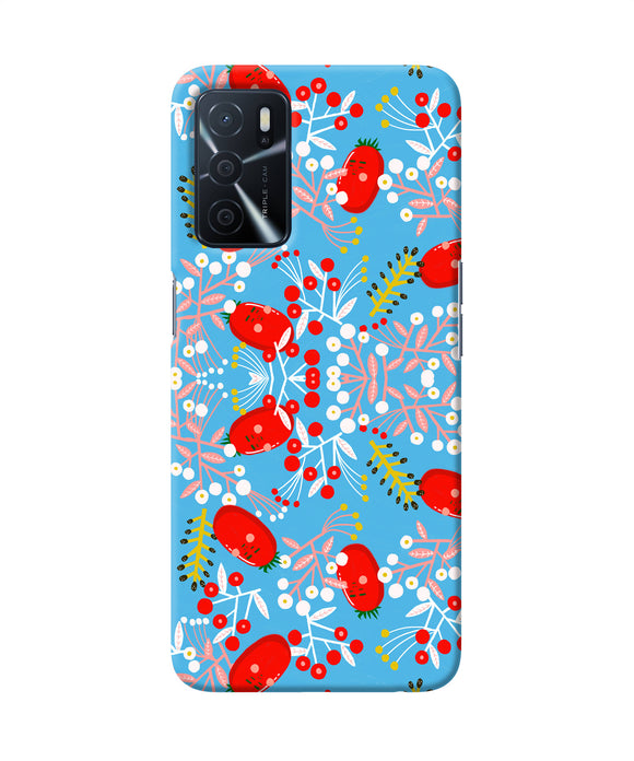 Small red animation pattern Oppo A16 Back Cover