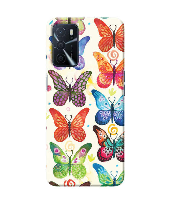 Abstract butterfly print Oppo A16 Back Cover