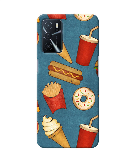 Abstract food print Oppo A16 Back Cover
