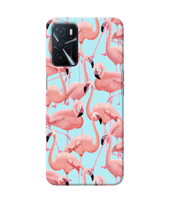 Abstract sheer bird print Oppo A16 Back Cover