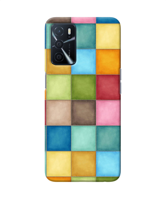 Abstract colorful squares Oppo A16 Back Cover