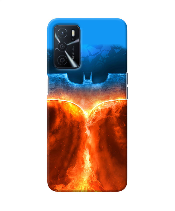 Burning batman logo Oppo A16 Back Cover