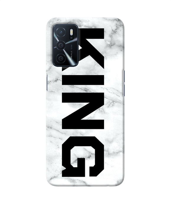King marble text Oppo A16 Back Cover