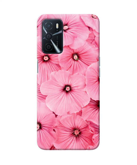 Pink flowers Oppo A16 Back Cover