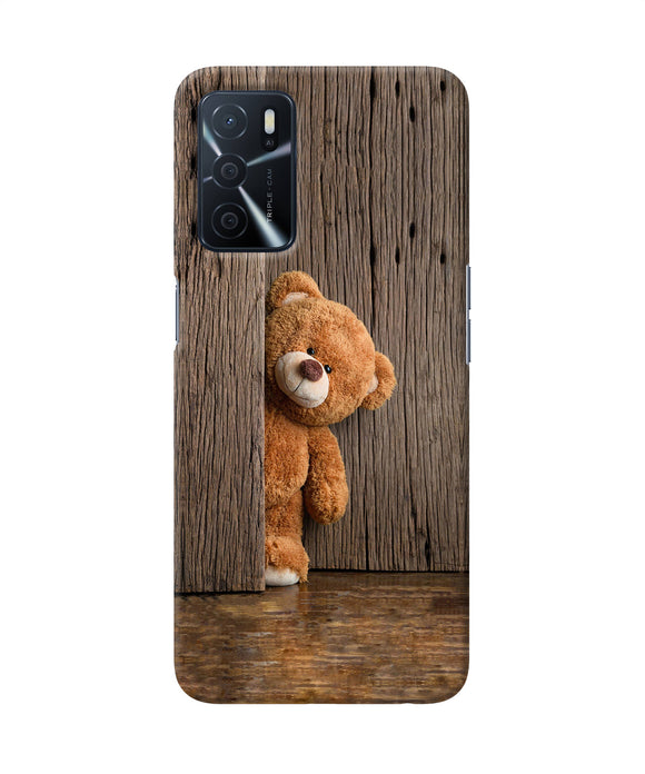 Teddy wooden Oppo A16 Back Cover
