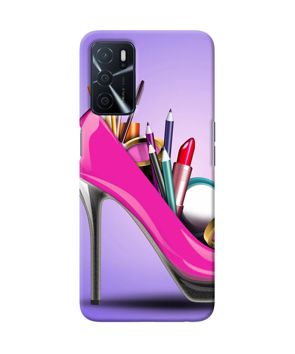 Makeup heel shoe Oppo A16 Back Cover