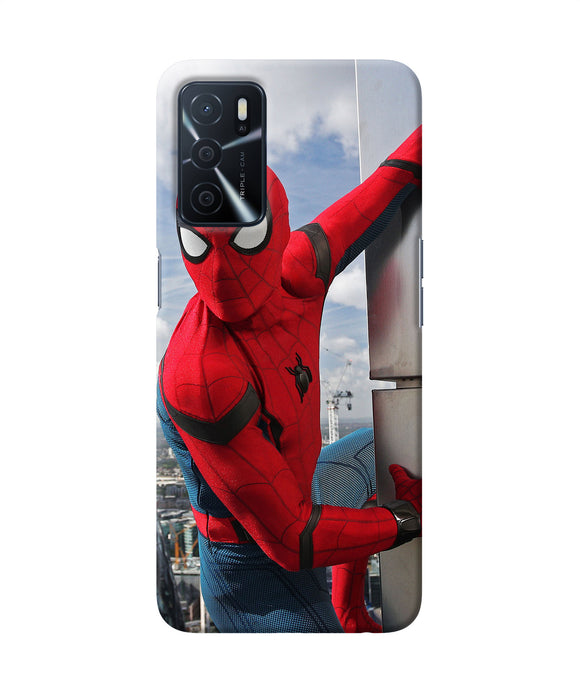 Spiderman on the wall Oppo A16 Back Cover