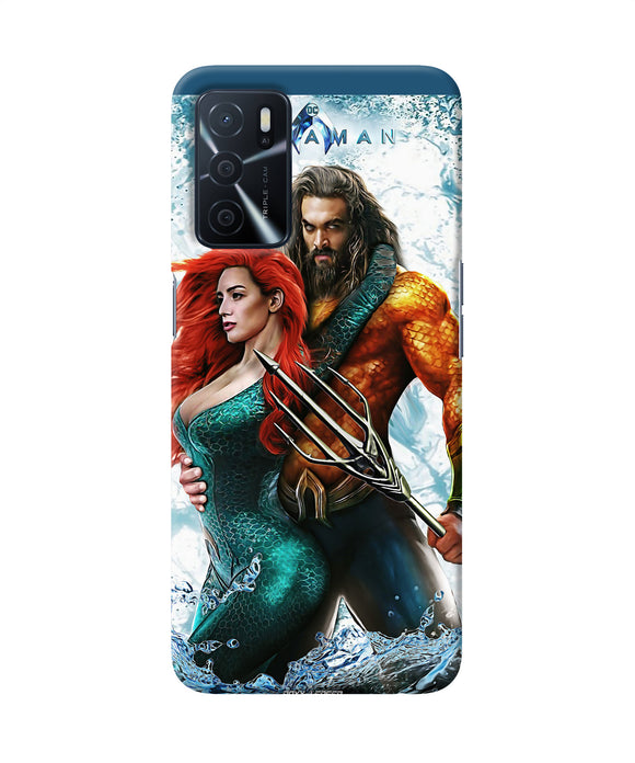 Aquaman couple water Oppo A16 Back Cover
