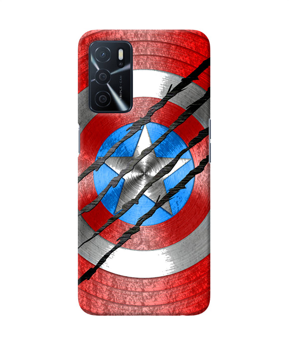 Scratch on shield Oppo A16 Back Cover