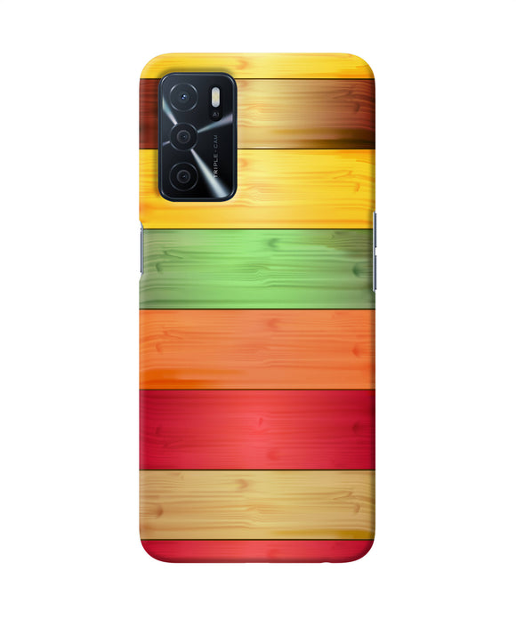 Wooden colors Oppo A16 Back Cover