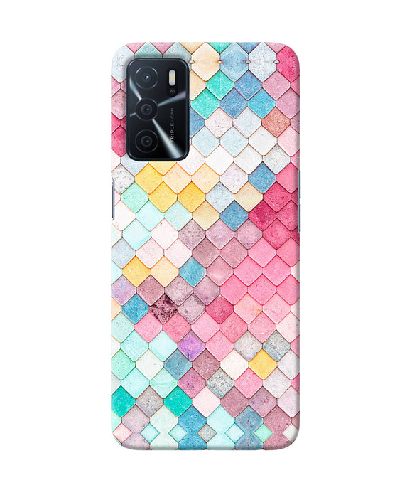 Colorful fish skin Oppo A16 Back Cover