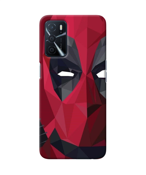 Abstract deadpool half mask Oppo A16 Back Cover