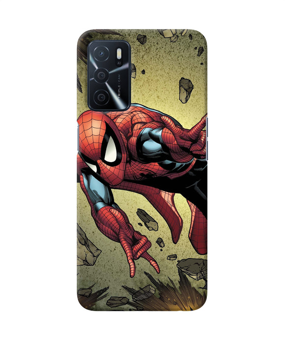 Spiderman on sky Oppo A16 Back Cover