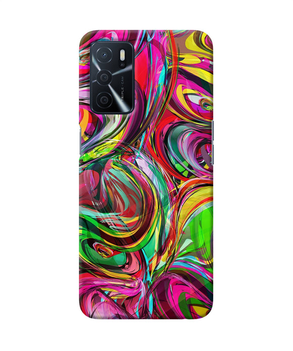 Abstract colorful ink Oppo A16 Back Cover