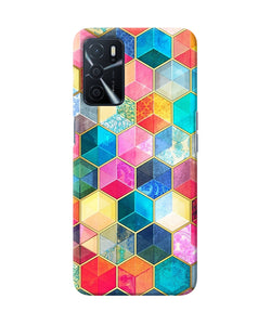 Abstract color box Oppo A16 Back Cover