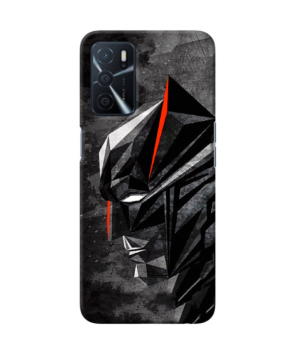 Batman black side face Oppo A16 Back Cover