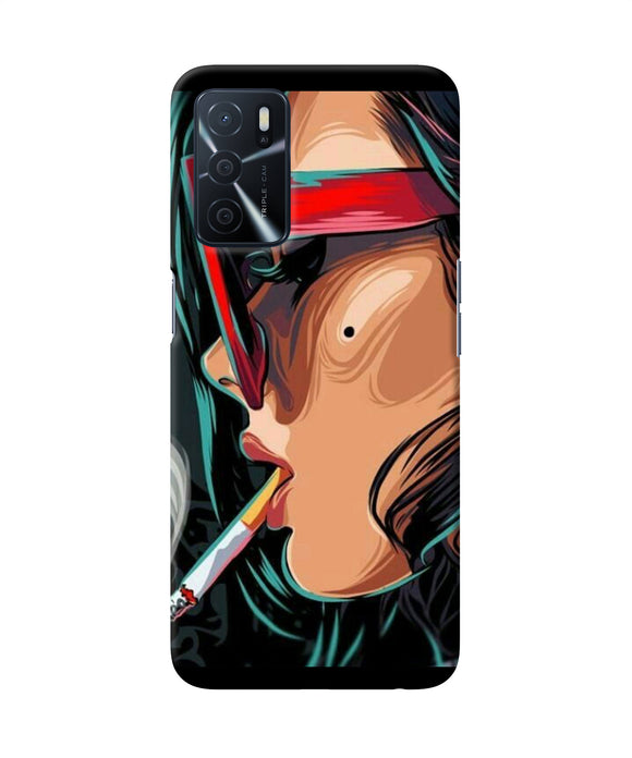 Smoking girl Oppo A16 Back Cover