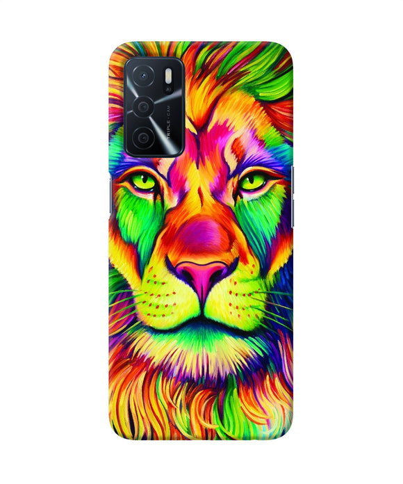 Lion color poster Oppo A16 Back Cover