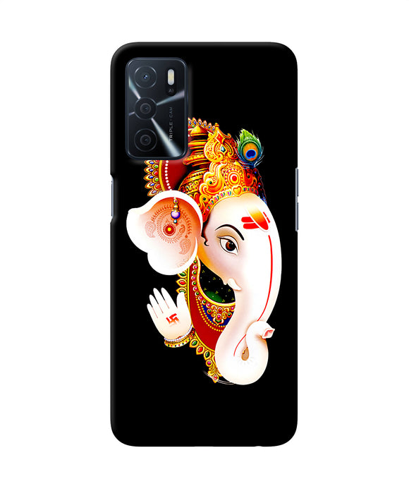 Lord ganesh face Oppo A16 Back Cover