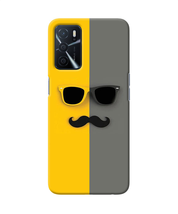 Mustache glass Oppo A16 Back Cover