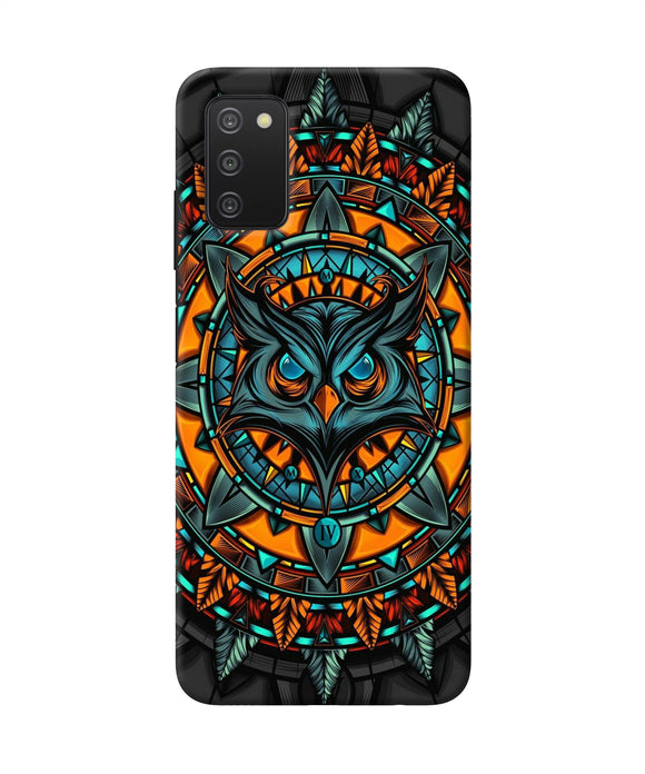 Angry Owl Art Samsung A03s Back Cover