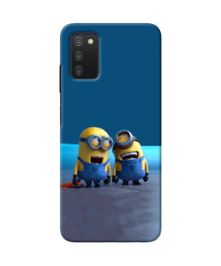 Minion Laughing Samsung A03s Back Cover