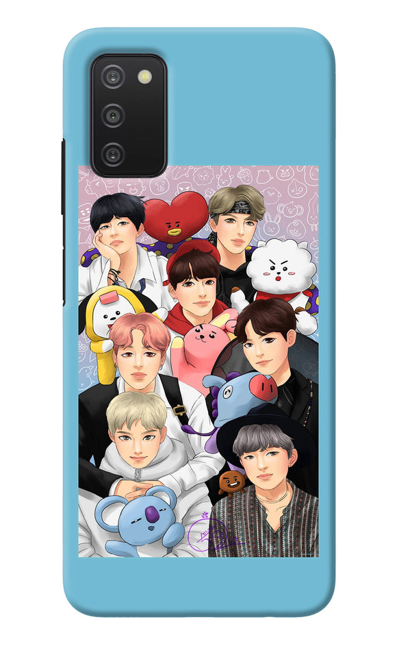 BTS with animals Samsung A03s Back Cover