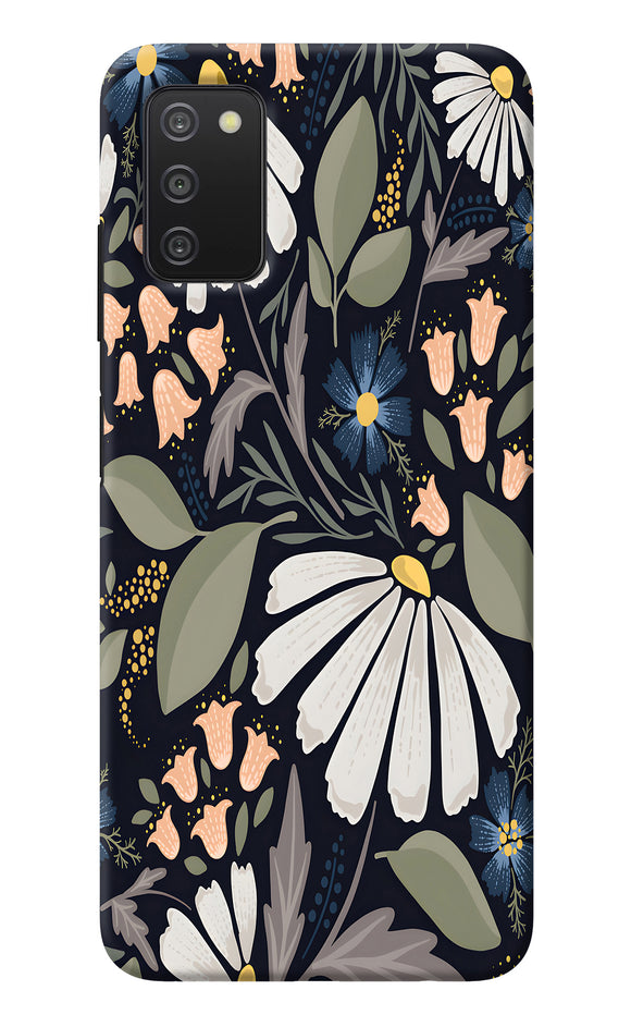 Flowers Art Samsung A03s Back Cover