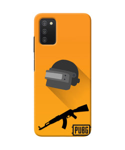 PUBG Helmet and Gun Samsung A03s Real 4D Back Cover