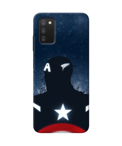 Captain america Shield Samsung A03s Real 4D Back Cover