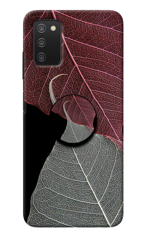 Leaf Pattern Samsung A03s Pop Case