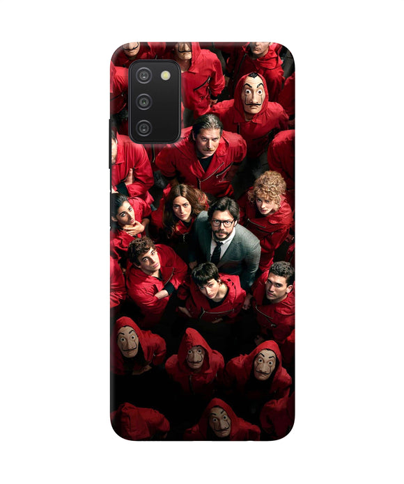 Money Heist Professor with Hostages Samsung A03s Back Cover