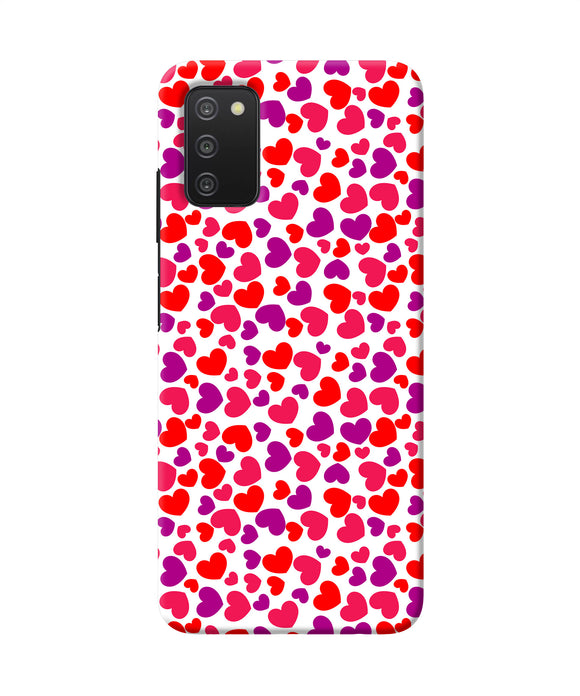 Heart print Samsung A03s Back Cover