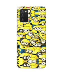 Minions mini crowd Samsung A03s Back Cover