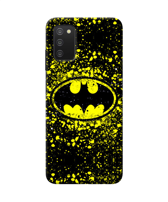 Batman last knight print yellow Samsung A03s Back Cover