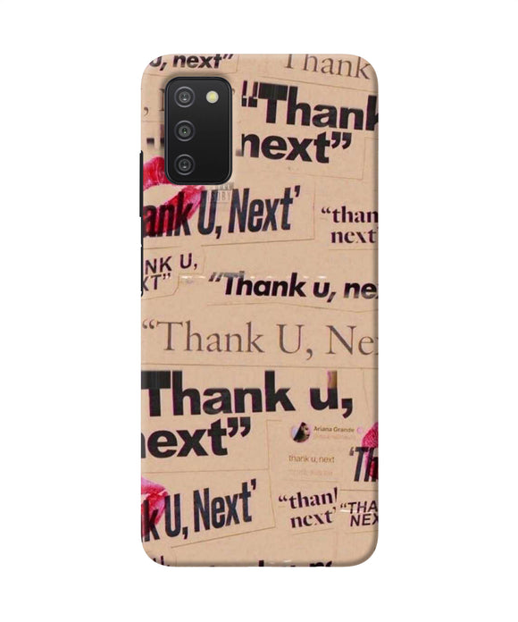 Thank you next Samsung A03s Back Cover