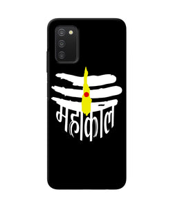 Lord mahakal logo Samsung A03s Back Cover