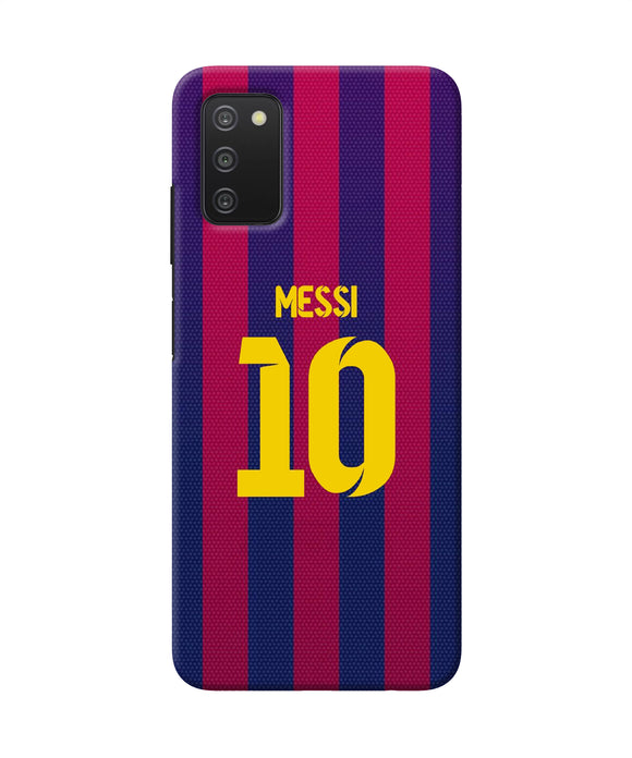 Messi 10 tshirt Samsung A03s Back Cover