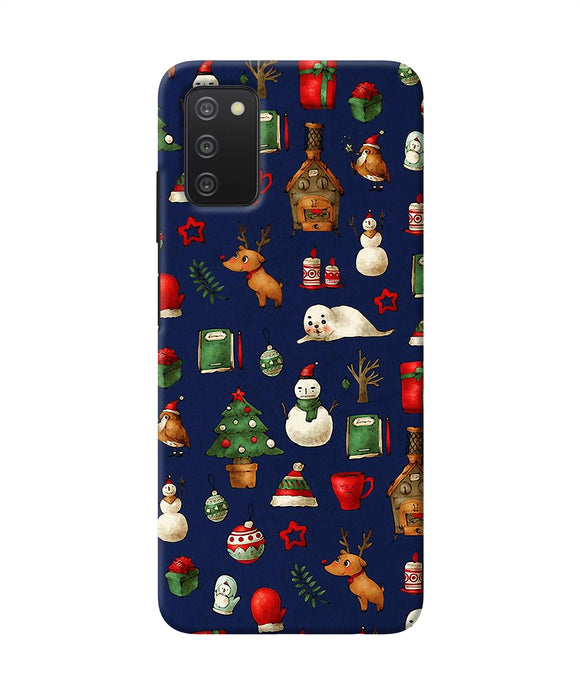 Canvas christmas print Samsung A03s Back Cover