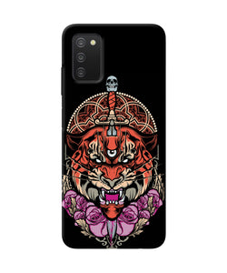 Abstract tiger Samsung A03s Back Cover