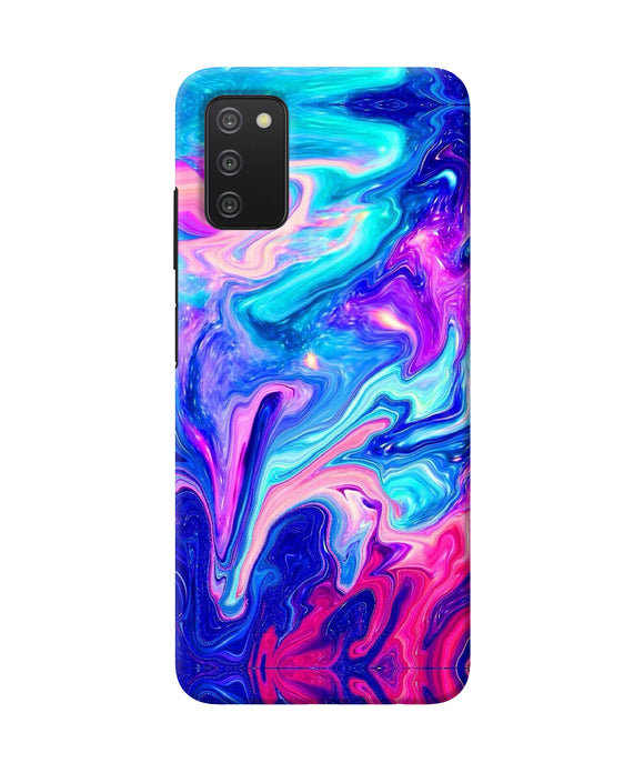 Abstract colorful water Samsung A03s Back Cover