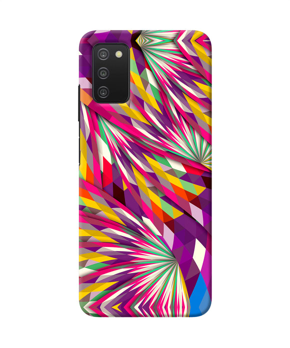 Abstract colorful print Samsung A03s Back Cover