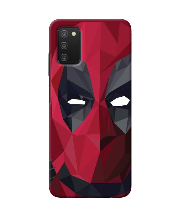 Abstract deadpool mask Samsung A03s Back Cover