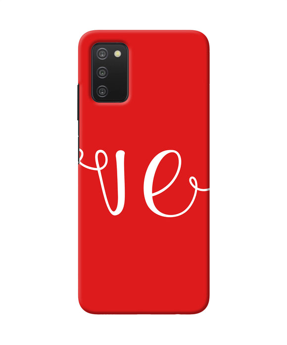 Love two Samsung A03s Back Cover