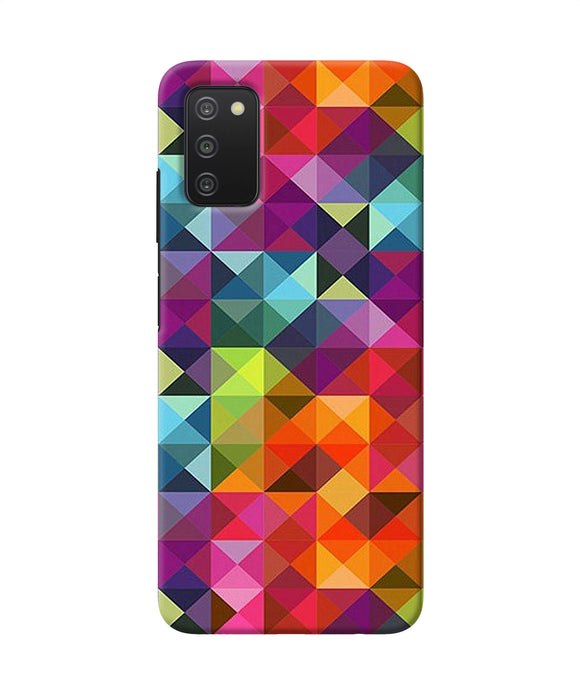 Abstract triangle pattern Samsung A03s Back Cover