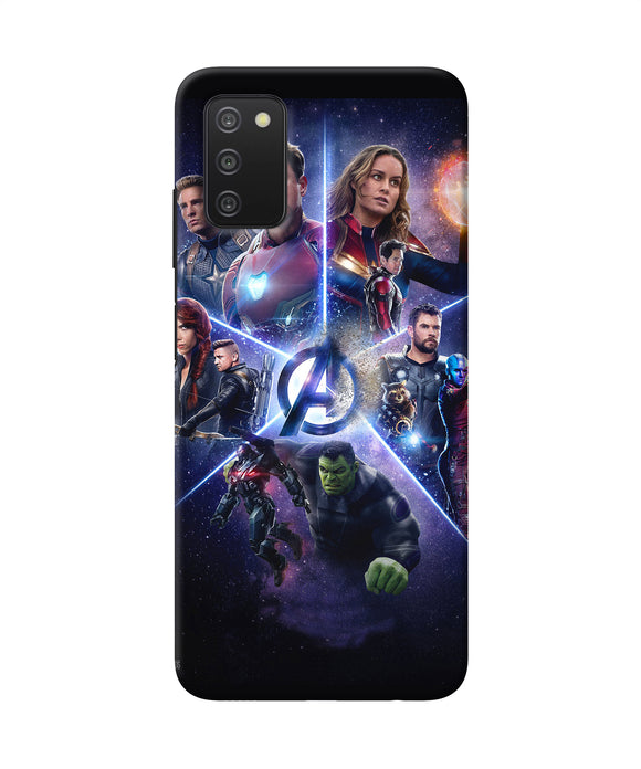 Avengers super hero poster Samsung A03s Back Cover