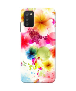 Flowers print Samsung A03s Back Cover