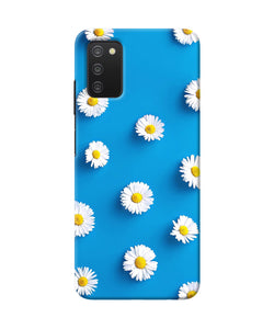 White flowers Samsung A03s Back Cover