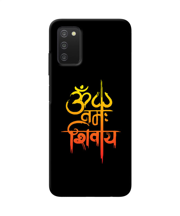 Om namah shivay text Samsung A03s Back Cover